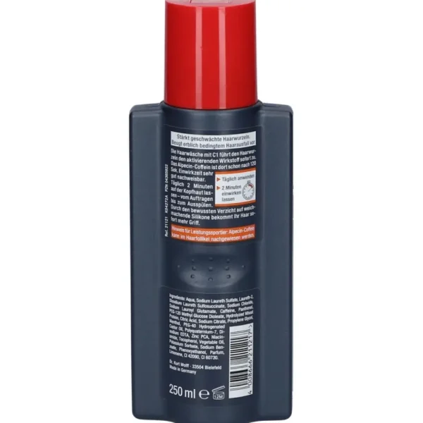 شامپو مو آلپسین مدل Caffeine C1 حجم 250 میلی‌لیتر