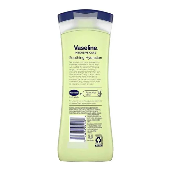 لوسیون بدن وازلین رایحه آلوئه ورا حجم 400ml