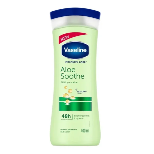 لوسیون بدن وازلین رایحه آلوئه ورا حجم 400ml