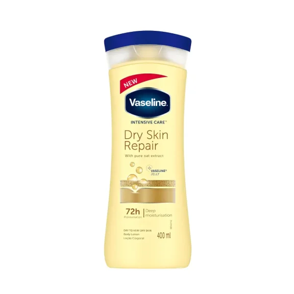 لوسیون بدن وازلین رایحه شیر عسل Dry Skin Repair حجم 400ml