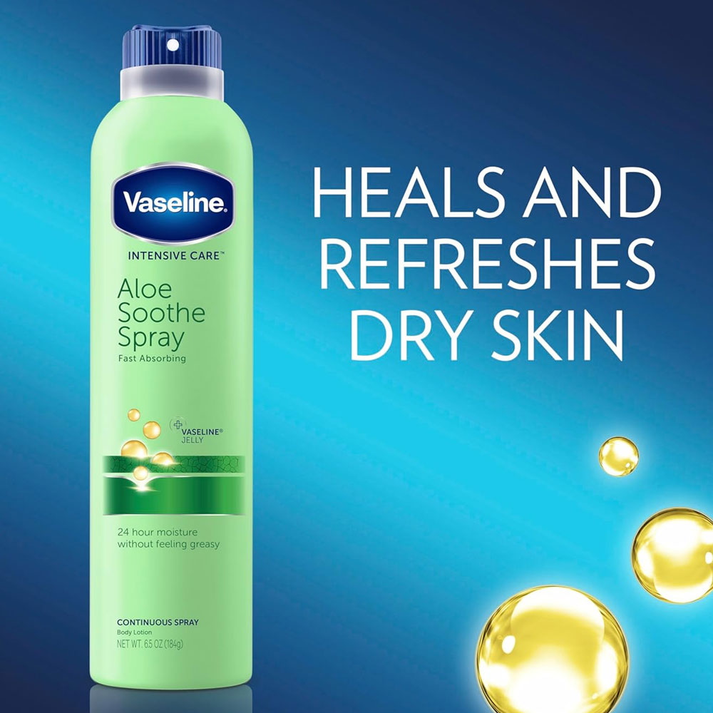 اسپری آبرسان بدن عصاره آلوئه ورا وازلین