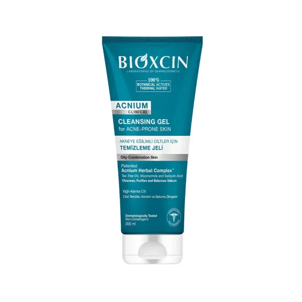ژل شستشوي صورت ضد جوش پوست مختلط و چرب Acnium clinical بيوكسين 200 ميل