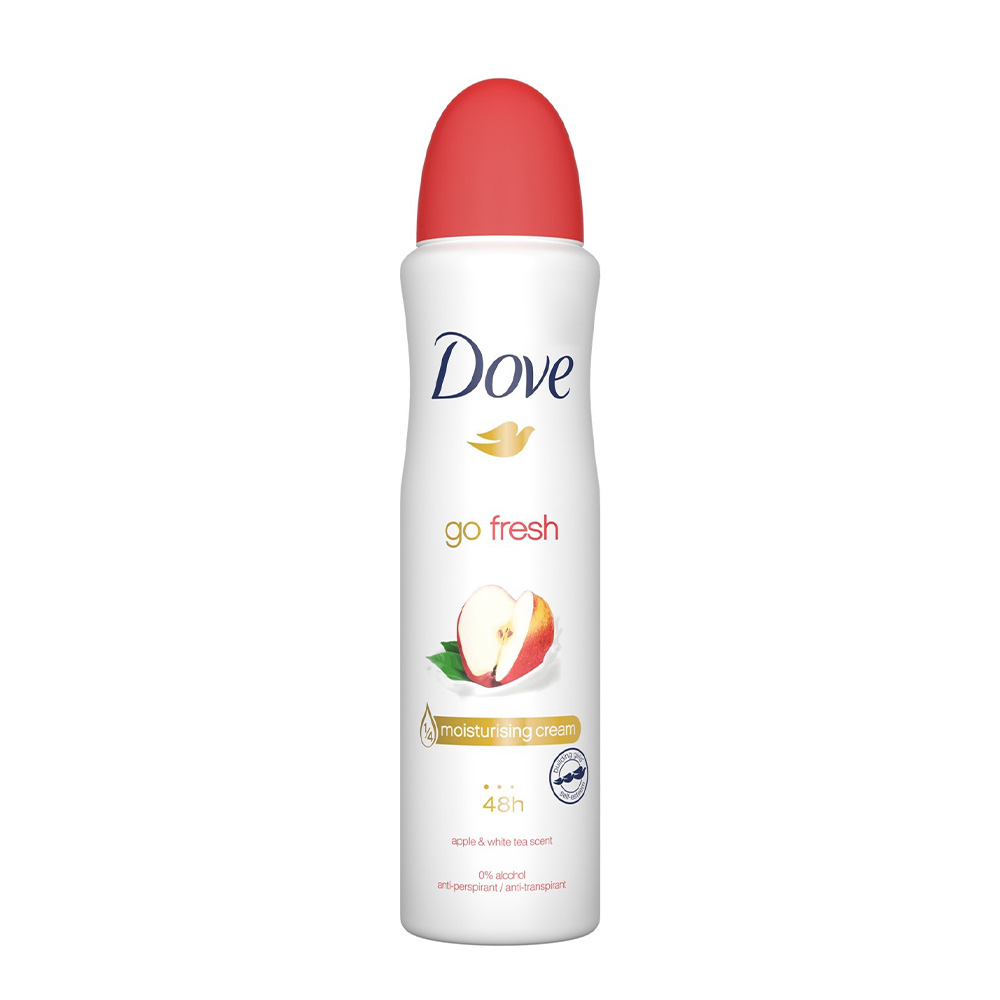 dove-apple-white-tea-go-fresh-deodorant-spray اسپری ضدتعریق داو مدل Go Fresh زنانه 250 میلی لیتر
