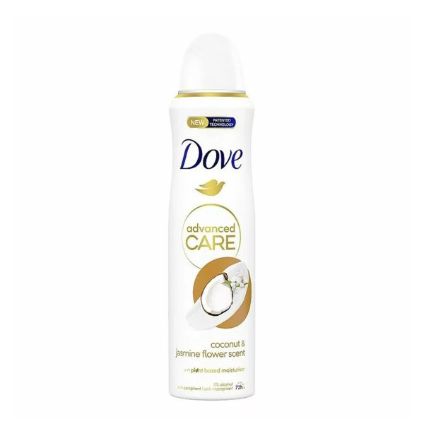 اسپری ضدتعریق داو مدل Advanced Care رایحه نارگیل و گل یاس زنانه 250 میلی‌لیتر
