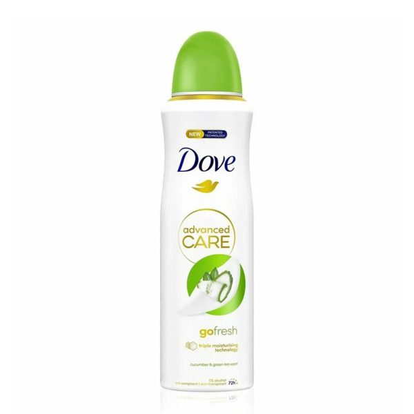 اسپری ضدتعریق داو مدل Advanced Care رایحه خیار و چای سبز زنانه 250 میلی‌لیتر
