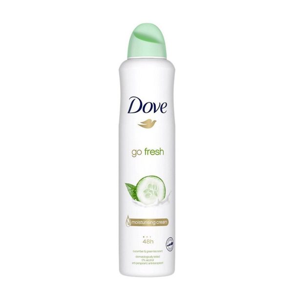 اسپری ضدتعریق داو مدل Go Fresh رایحه چای سبز و خیار زنانه 250 میلی لیتر