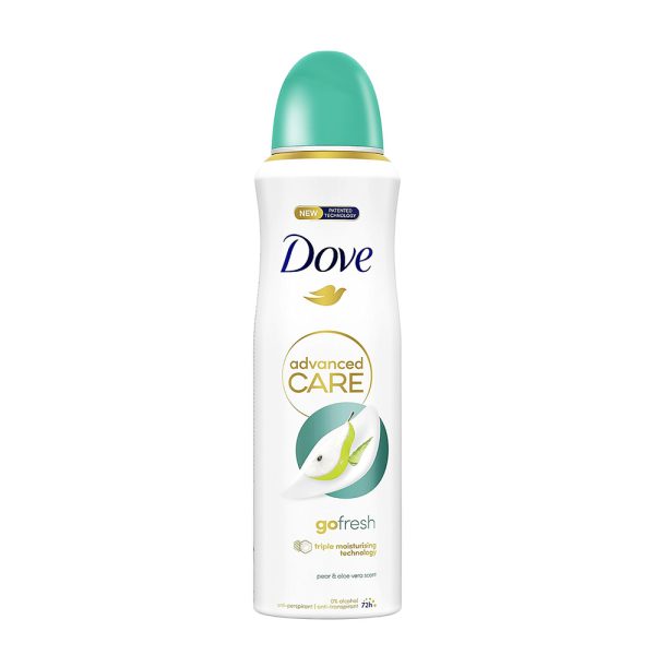 اسپری ضدتعریق داو مدل Advanced Care رایحه گلابی و آلوئه ورا زنانه 250 میلی‌ لیتر