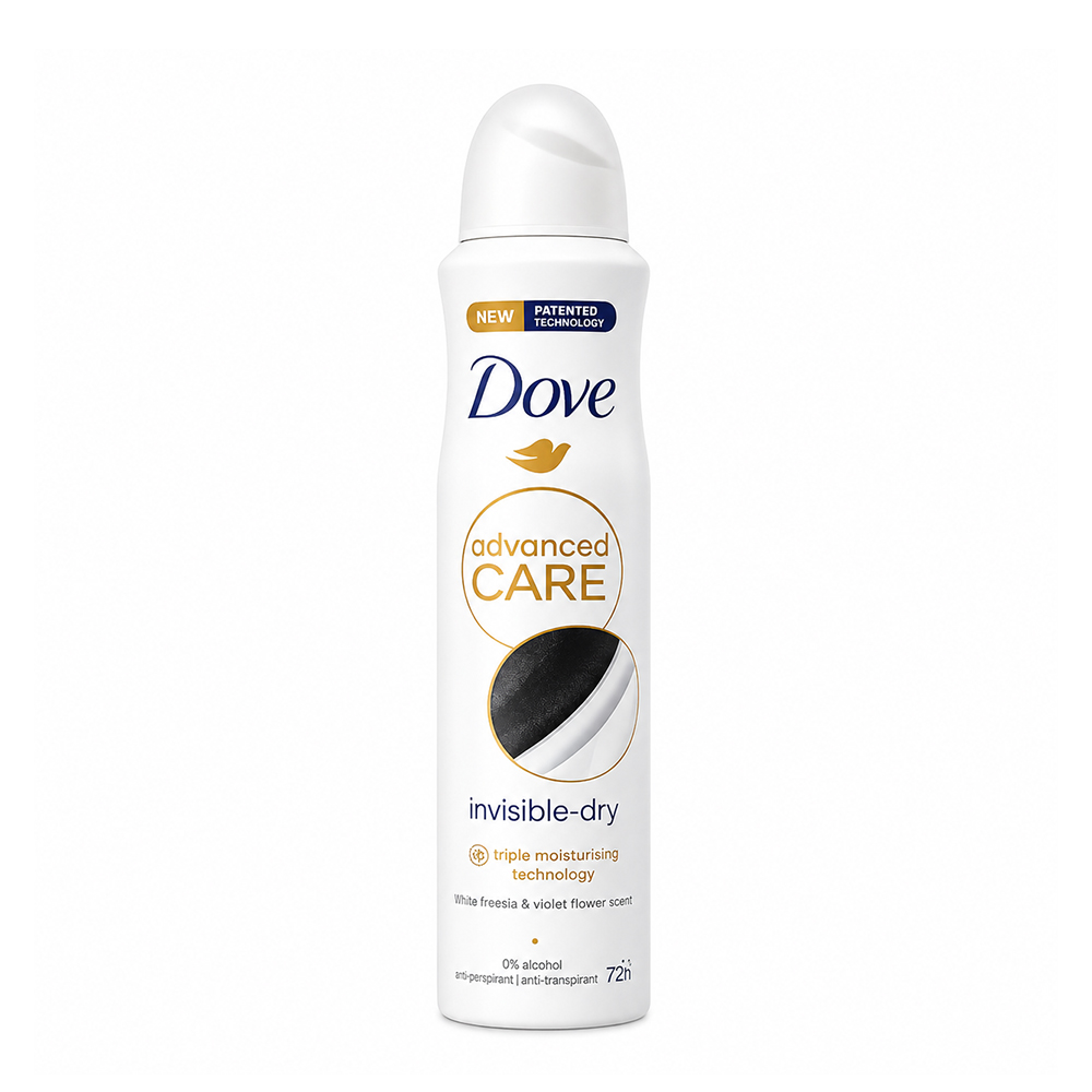 اسپری ضدتعریق داو مدل Advanced Care رایحه گل فریزیا سفید و بنفشه زنانه 250 میلی‌ لیتر