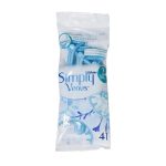 خودتراش 2 لبه ژیلت مدل Simply Venus بسته 4 عددی زنانه