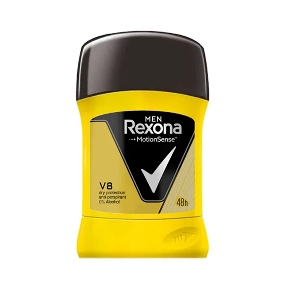 rexona-man-v8-stick استیک ضدتعریق رکسونا مدل V8 مردانه 40 گرم