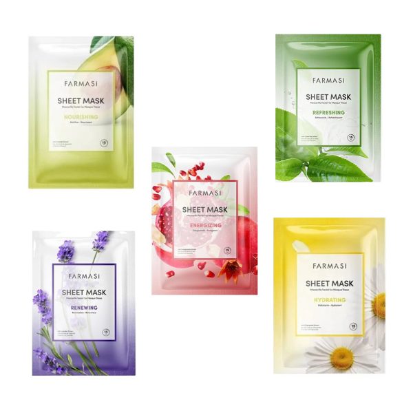 ماسک ورقه ای فارماسی پک 5 عددی + تک ورق