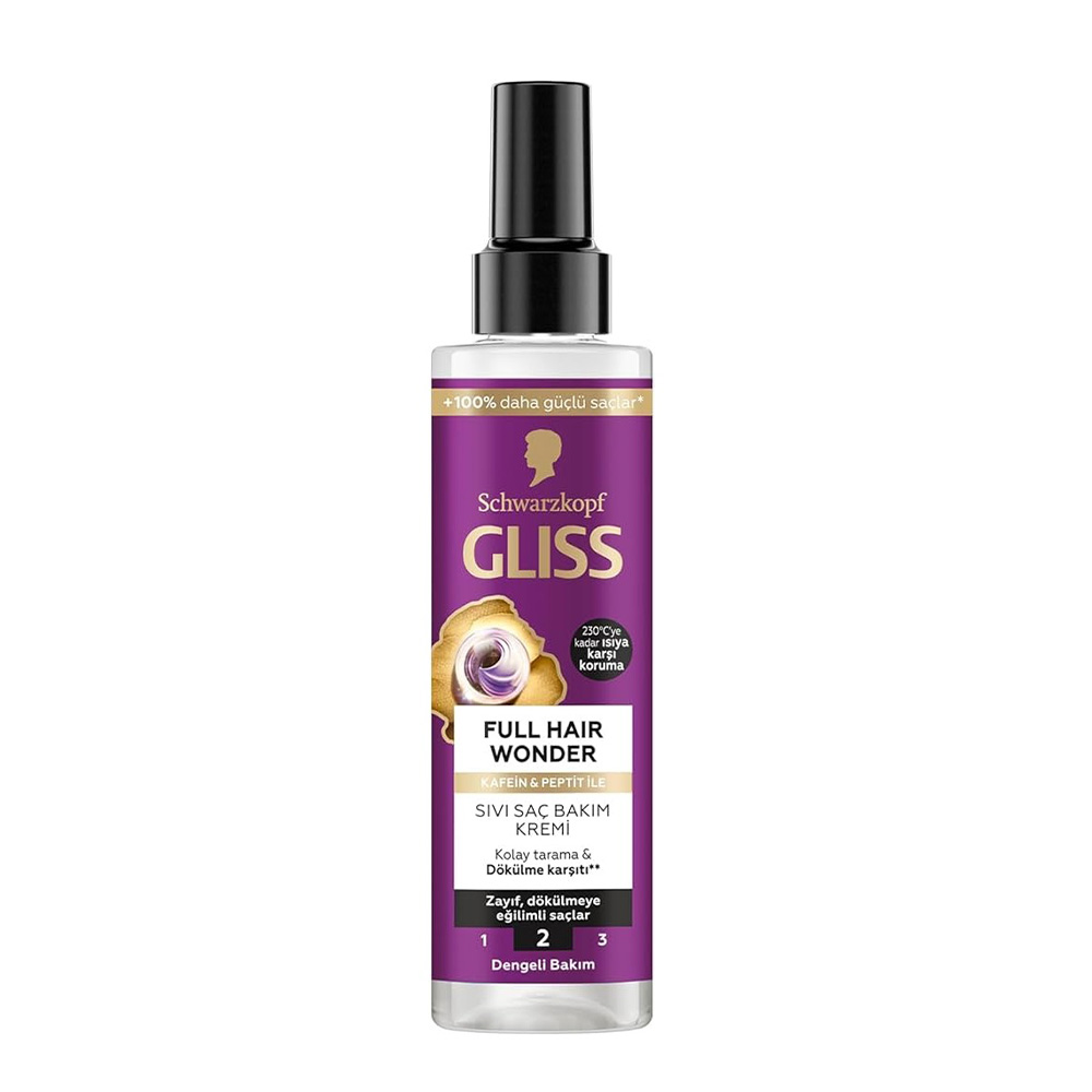 اسپری دوفاز گلیس مدل Full Hair Wonder ضد ریزش مو حجم 200 میلی لیتر